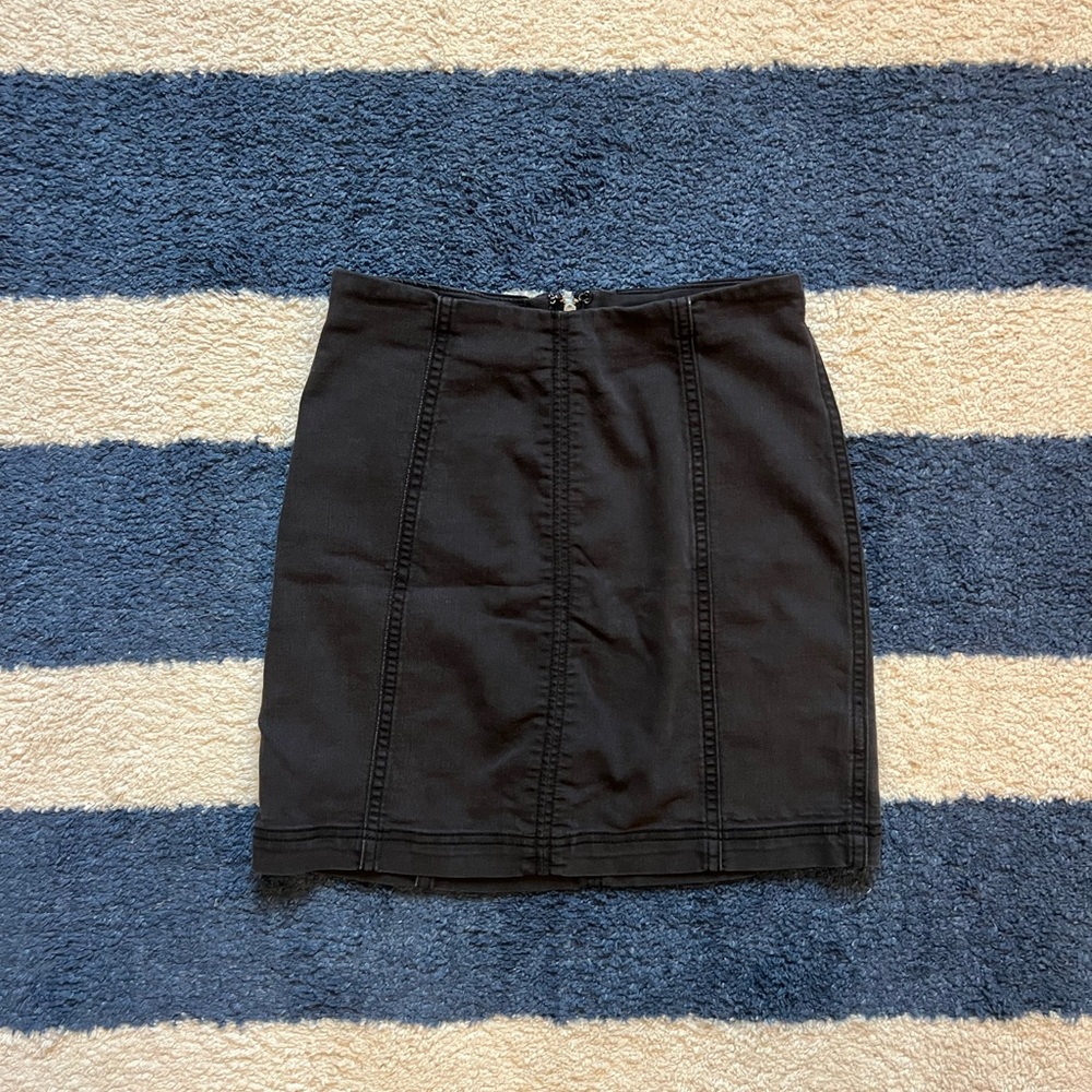 Free People Jean Black Women's Skirt Size 2